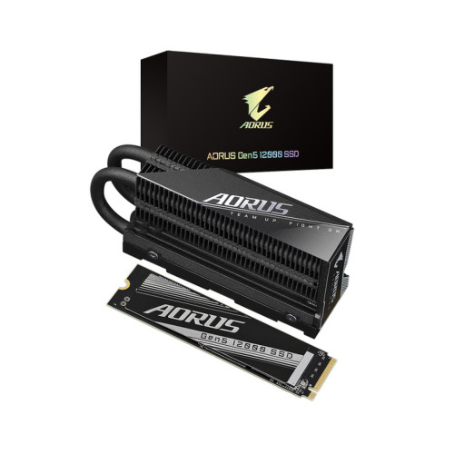 Gigabyte - AORUS Gen5 12000 SSD - M.2 - 1TB Gigabyte  - Disque SSD