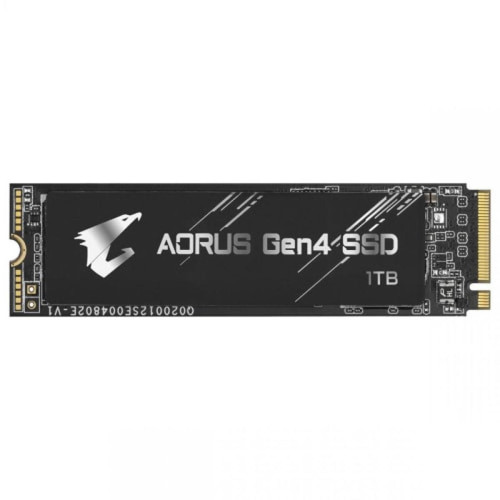 Gigabyte - Aorus Gen4 SSD 1000Go M.2 2280 3D TLC NAND 5000Mo/s Noir - SSD Interne Gigabyte