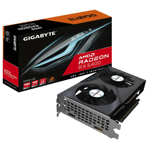 Gigabyte - Carte Graphique Gigabyte Radeon RX 6400 EAGLE 4G 4 GB - Carte Graphique AMD Gigabyte