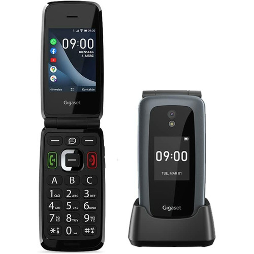 Gigaset - Téléphone mobile GIGASET GL7NOIR - Téléphone Portable