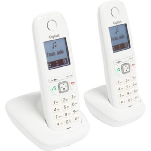 Gigaset Gigaset AS405 Duo Téléphone fixe DECT/GAP Blanc
