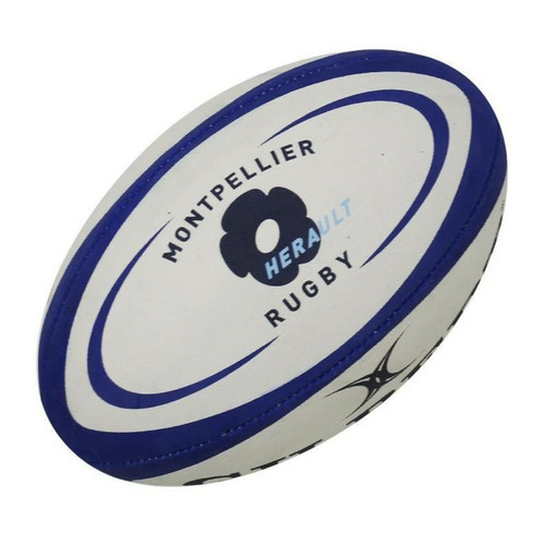 Gilbert - GILBERT Ballon de rugby REPLICA - Montpellier - Taille 5 - Jeux de balles