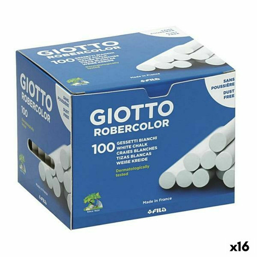 Giotto - Craies Giotto Robercolor Blanc 16 Unités Giotto  - Giotto