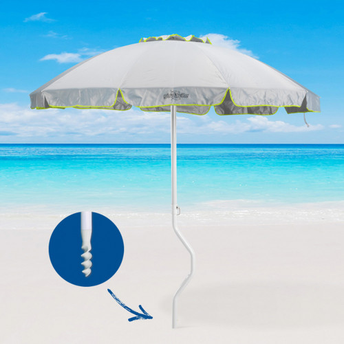 Parasols Parasol de plage léger visser protection uv GiraFacile 220 cm Apollo