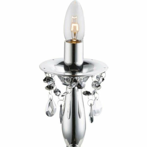 Globo Lighting - Lampe de table extraordinaire chrome lacis luminaire éclairage acrylique Globo Lighting  - Maison Gris