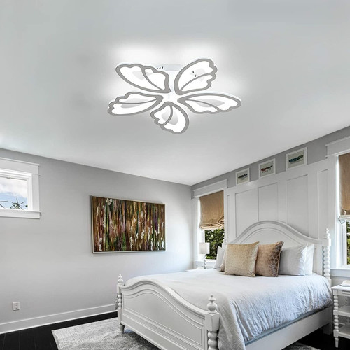 Goeco - Plafonniers à LED, Lampe de Plafond moderne 36W, lumière blanche froide 3500LM 6000K pour salon, chambre et couloir (5 plafonniers en acrylique) Goeco  - Goeco