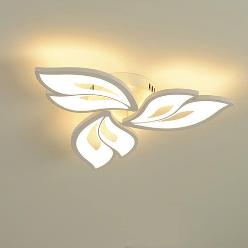Goeco - Plafonnier LED, 45W Lampe de Plafond, Lustre LED Modernes 4500LM pour salon, chambre à coucher et couloirs Lumière Blanche Chaude 3000K Goeco  - Goeco