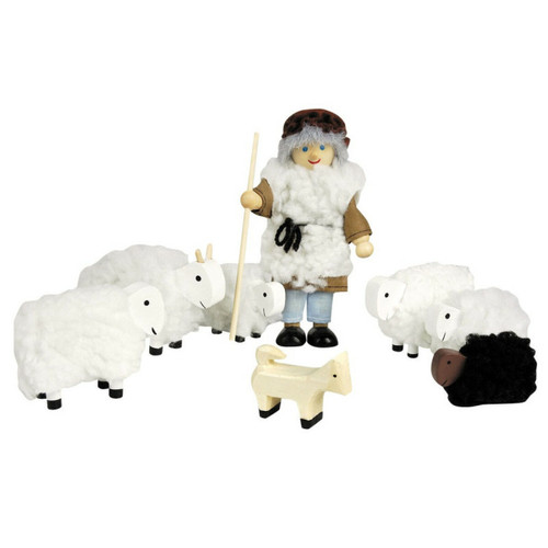 Jeux d'éveil Goki GOKI Doll House + Sheep Shepherd