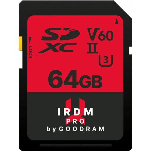 Goodram - GOODRAM SDXC 64GB IRDM Pro UHS-II U3 Goodram  - Marchand Zoomici