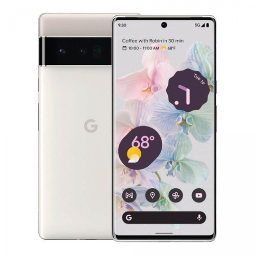 GOOGLE - Google Pixel 6 Pro 5G 12GB/128GB Blanc (Cloudy White) GLUOG - Google Pixel Smartphone Android