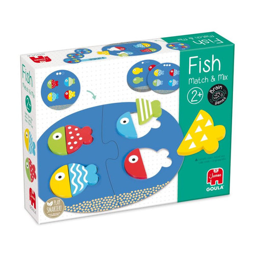 Goula - Fish match  and  mix jeu d'assemblage puzzle couleur Goula  - Goula