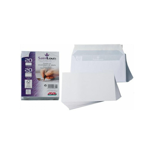 Gpv Erapure - GPV Kit de 20 cartes et 20 enveloppes Saint Louis, blanc () Gpv Erapure  - ASD