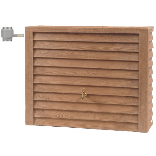 récupérateur d'eau de pluie écologique Kit cuve woody 350 l bois clair - 995145 - GRAF