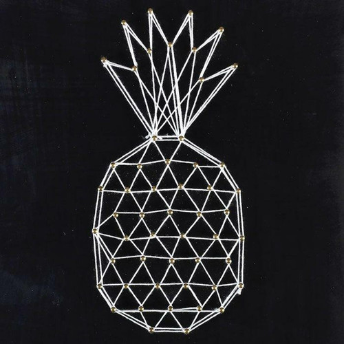 Graines Creatives - Coffret String Art - Tableau noir Ananas art filaire 22 x 22 cm Graines Creatives  - Ardoises et tableaux