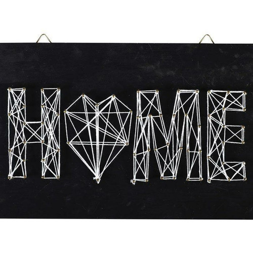 Graines Creatives - Coffret String Art - Tableau noir Home déco art filaire 30 x 22 cm Graines Creatives  - Graines Creatives