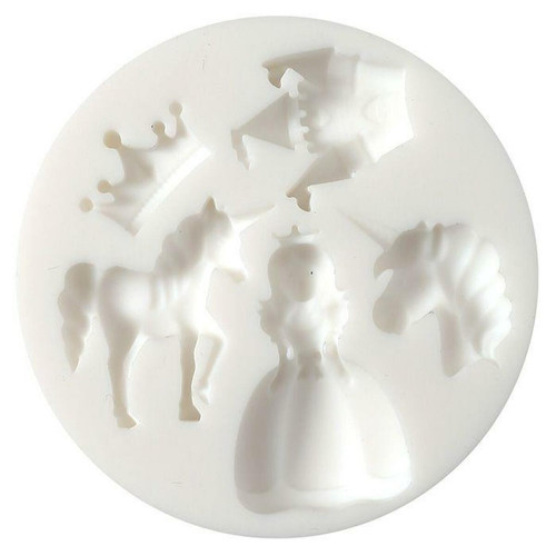Graines Creatives - Mini moule en silicone pour pâte polymère - Licorne & princesse Graines Creatives  - Licorne