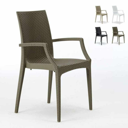 Grand Soleil - 20 chaises de jardin accoudoirs fauteuil Grand Soleil  - Chaises Lot par 20