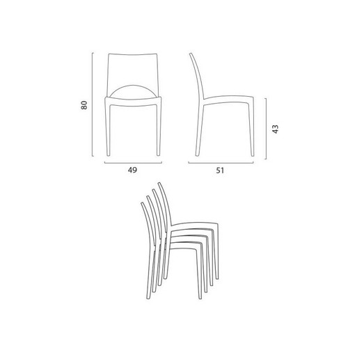 Tables à manger Table carrée 60x60 plateau blanc avec 2 chaises colorées Paris Hazelnut, Couleur: Blanc