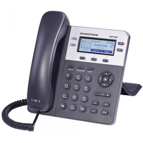 Grandstream - Téléphone IP Pour Entreprise - Grandstream GXP1450 - Système VoIP, jusqu'à 2000 contacts, PoE intégré - Téléphone fixe filaire
