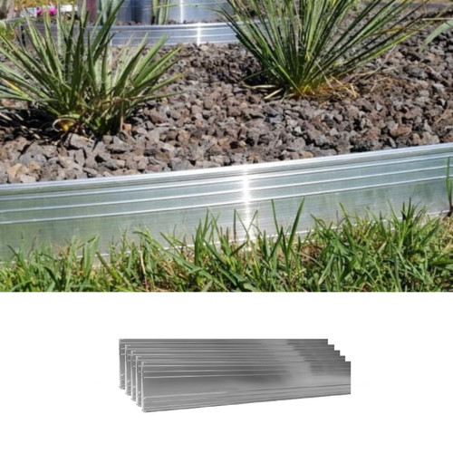Bordurette Green-split Jeu de 5 bordures de jardin en aluminium ultra solide 14cm x 2m (10m long) | Bordure Jardin | Bordure jardin metal