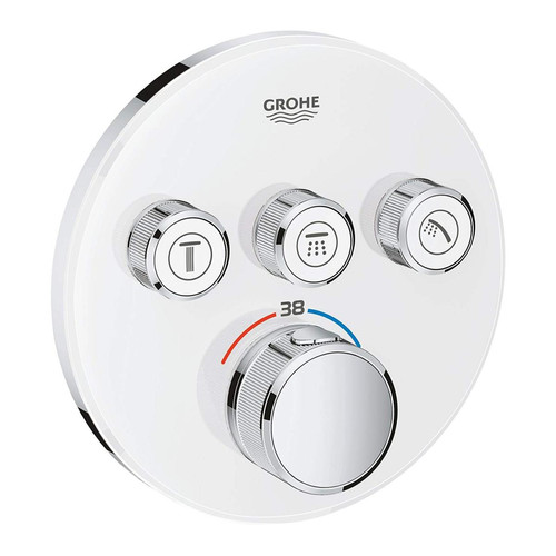 Grohe - GROHE 29904LS0 Grohtherm SmartControl Thermostatique pour installation encastrée 3 sorties, Blanc Grohe  - Accessoires de salle de bain