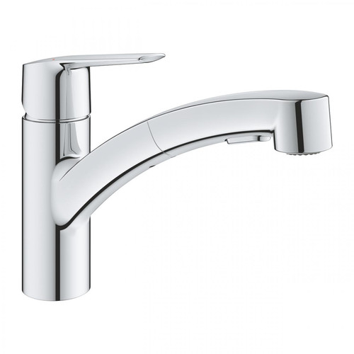 Grohe - GROHE Mitigeur cuisine Start Bec bas chrome douchette extractible Grohe - Plomberie Cuisine