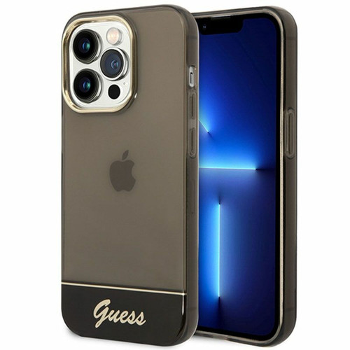 Guess Maroquinerie - Guess Translucent - Coque pour iPhone 14 Pro Max (Noir) Guess Maroquinerie  - Guess Maroquinerie