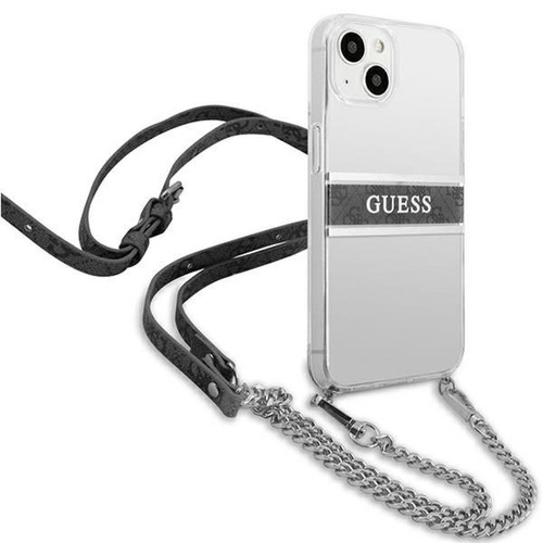 Coque, étui smartphone Guess 4G Gold Stripe Crossbody - Coque pour iPhone 13 mini