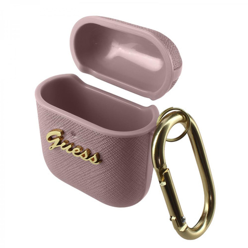 Guess Maroquinerie - Coque AirPods Guess saffiano rose Guess Maroquinerie  - Guess Maroquinerie