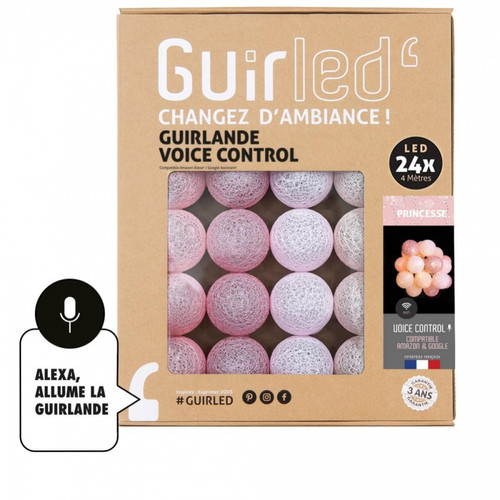 Guirled - Guirlande boule lumineuse 24 LED Voice Control - Princesse Guirled  - Luminaires