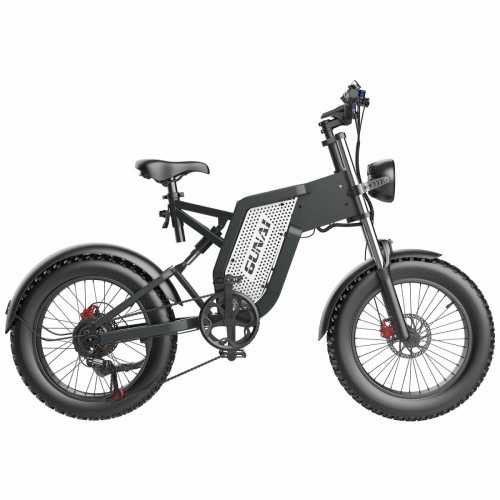 Gunai - Vélo électrique Adulte 20X4.0" Vtt Electrique Fat bike Tout-terrain 1000W 48V 25AH - MX25 - Noir Mat - Notre sélection Papa Sportif