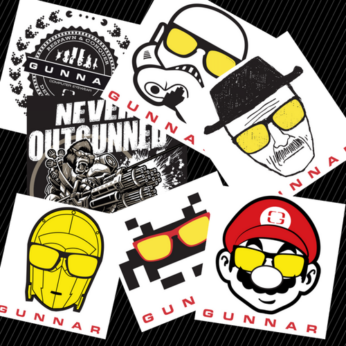 Gunnar Optiks - GUNNAR lot 10 stickers - Autres accessoires PS4