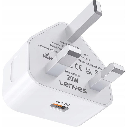 GUPBOO - Adaptateur de charge USB C 20W Charge rapide Royaume-Uni,JL1906 GUPBOO  - Accessoires et consommables