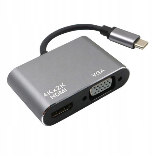 Câble antenne GUPBOO Adaptateur USB-C USB3.1 - Adaptateur VGA HDMI 4K,JL1767