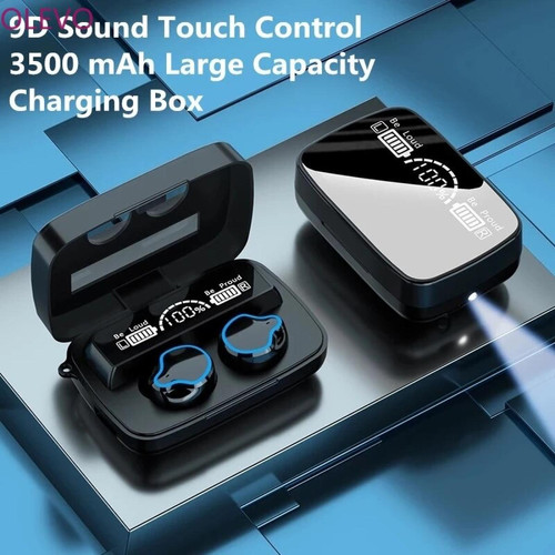 GUPBOO - Casque Bluetooth à commande tactile TWS ; Casque sans fil avec microphone ; Casques d'écoute sans fil étanches pour le sport ; Stéréo 9D GUPBOO  - Ecouteurs Intra-auriculaires Ecouteurs intra-auriculaires