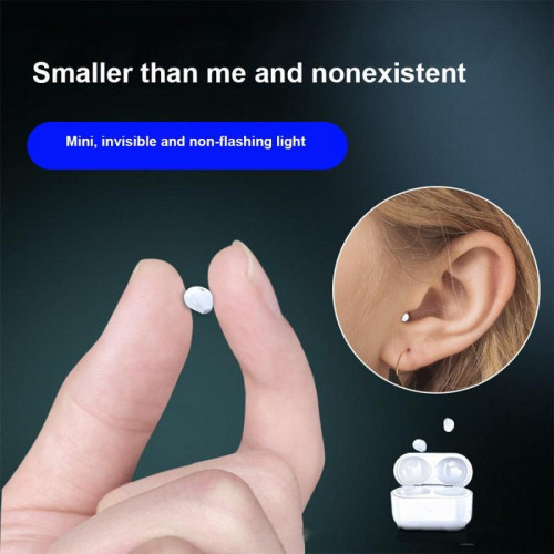 GUPBOO - Casque Bluetooth invisible sans fil TWS, x6 mini écouteurs intra-auriculaires sans douleur, micro et double casque avec micro, écouteurs de sommeil - Ecouteurs intra-auriculaires