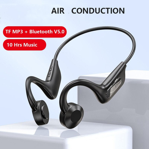 GUPBOO - Casque sans fil à conduction aérienne Casque Bluetooth à oreille ouverte Casque de sport avec carte micro Lecteur MP3 10 heures GUPBOO  - Ecouteurs Intra-auriculaires Ecouteurs intra-auriculaires