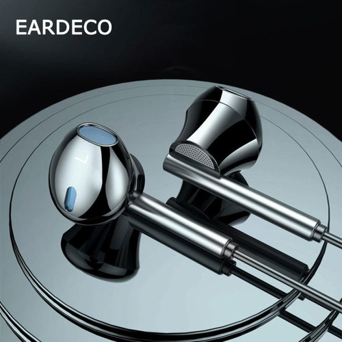 GUPBOO - Écouteurs filaires EARDECO Écouteurs intra-auriculaires à 8 cœurs avec micro Casque de basse Casque de téléphone portable Casque stéréo dynamique GUPBOO  - Son audio