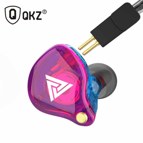 GUPBOO - Écouteurs intra-auriculaires d'origine QKZ VK4 DD couleur casque HIFI écouteurs intra-auriculaires à suppression de bruit de basse avec écouteurs de remplacement de câble micro GUPBOO  - Ecouteurs Intra-auriculaires Ecouteurs intra-auriculaires