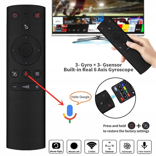 GUPBOO - Télécommande Universelle de Rechange Outil d'apprentissage à 6 axes pour Android TV Set-Top Box - Tv box