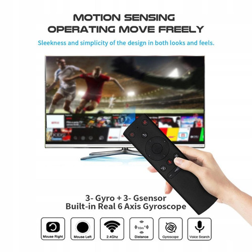 GUPBOO Télécommande Universelle de Rechange Outil d'apprentissage à 6 axes pour Android TV Set-Top Box