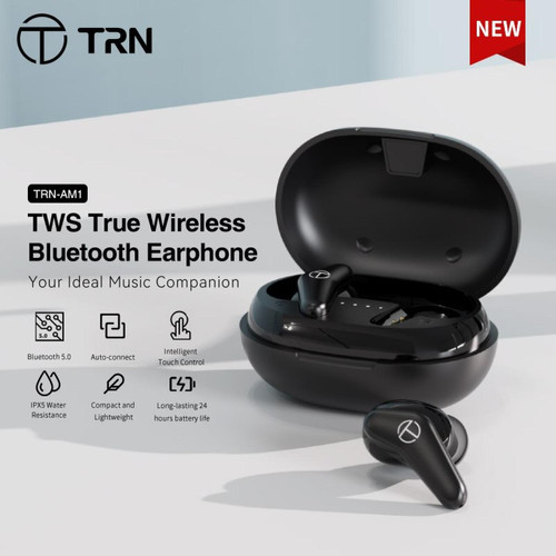 GUPBOO - TRN AM1 Bluetooth 5.0 Hi-Fi TWS Casque pour TRN T300 BA15 TA1 KZ S2 MT1 GUPBOO  - Ecouteurs Intra-auriculaires Ecouteurs intra-auriculaires