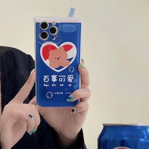 GUPBOO - Étui pour iPhone11 Coque de téléphone créative Pepsi Bear Personality GUPBOO - GUPBOO