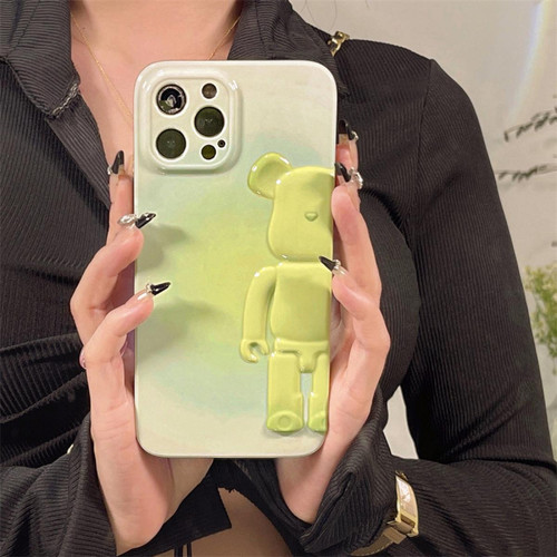 GUPBOO - Étui pour iPhone11 Coque en silicone pour téléphone de marque Violent Bear Tide vert fluo taché GUPBOO  - Accessoire Smartphone