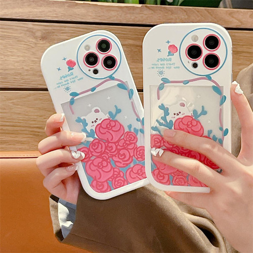 GUPBOO - Étui pour iPhone11 rosier ours amusement coque de téléphone portable jolie fille GUPBOO  - Accessoire Smartphone