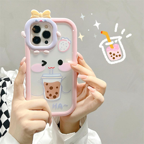 GUPBOO - Étui pour iPhone11 Étui de téléphone portable fille expression de thé au lait mignon GUPBOO  - Coque, étui smartphone