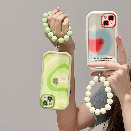 GUPBOO - Étui pour iPhone11ProMax Chaîne de perle de coquille de téléphone portable simple d'amour ondulé de couleur de contraste créatif GUPBOO  - Accessoire Smartphone