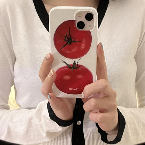 GUPBOO - Étui pour iPhone11ProMax étui pour téléphone portable créatif pour femme avec deux tomates GUPBOO  - XGF