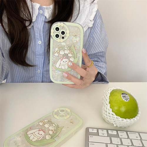 GUPBOO - Étui pour iPhone11ProMax Mignon Lis de l'Orchidée Lapin Fille Téléphone Cas Silicone Femelle GUPBOO  - XGF