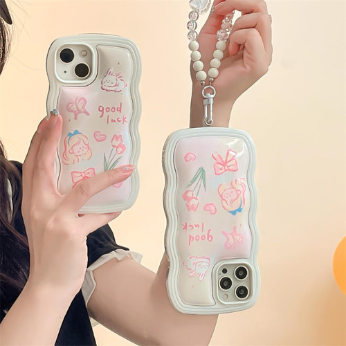GUPBOO - Étui pour iPhone11ProMax Niche d'étui de téléphone portable mignon de lapin de fille de tache avancée GUPBOO  - Accessoire Smartphone